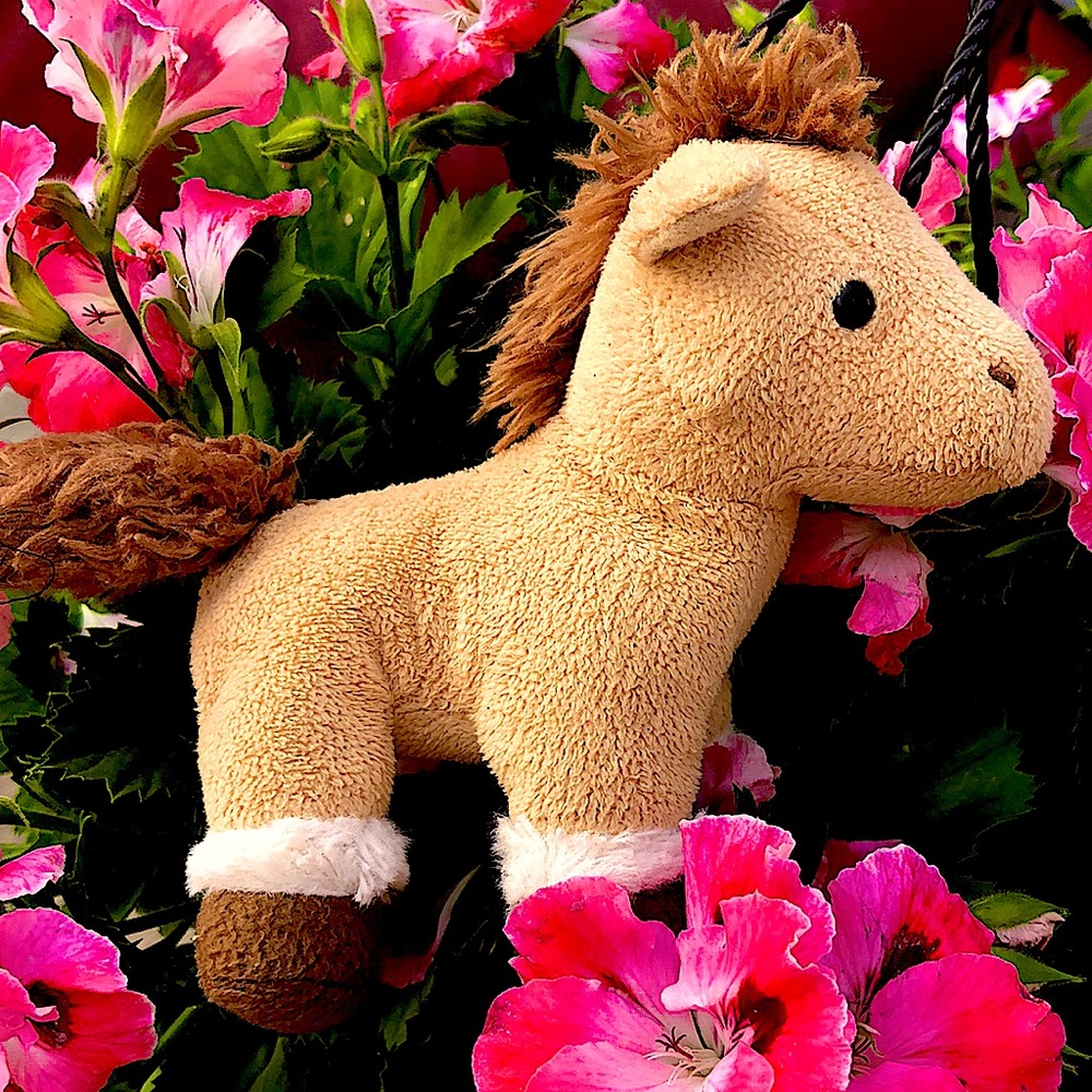 Horse toy plushie fun kids